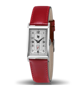 Montre Femme Lip Churchill T18, 39 X 21 mm, quartz, acier et cuir 671409