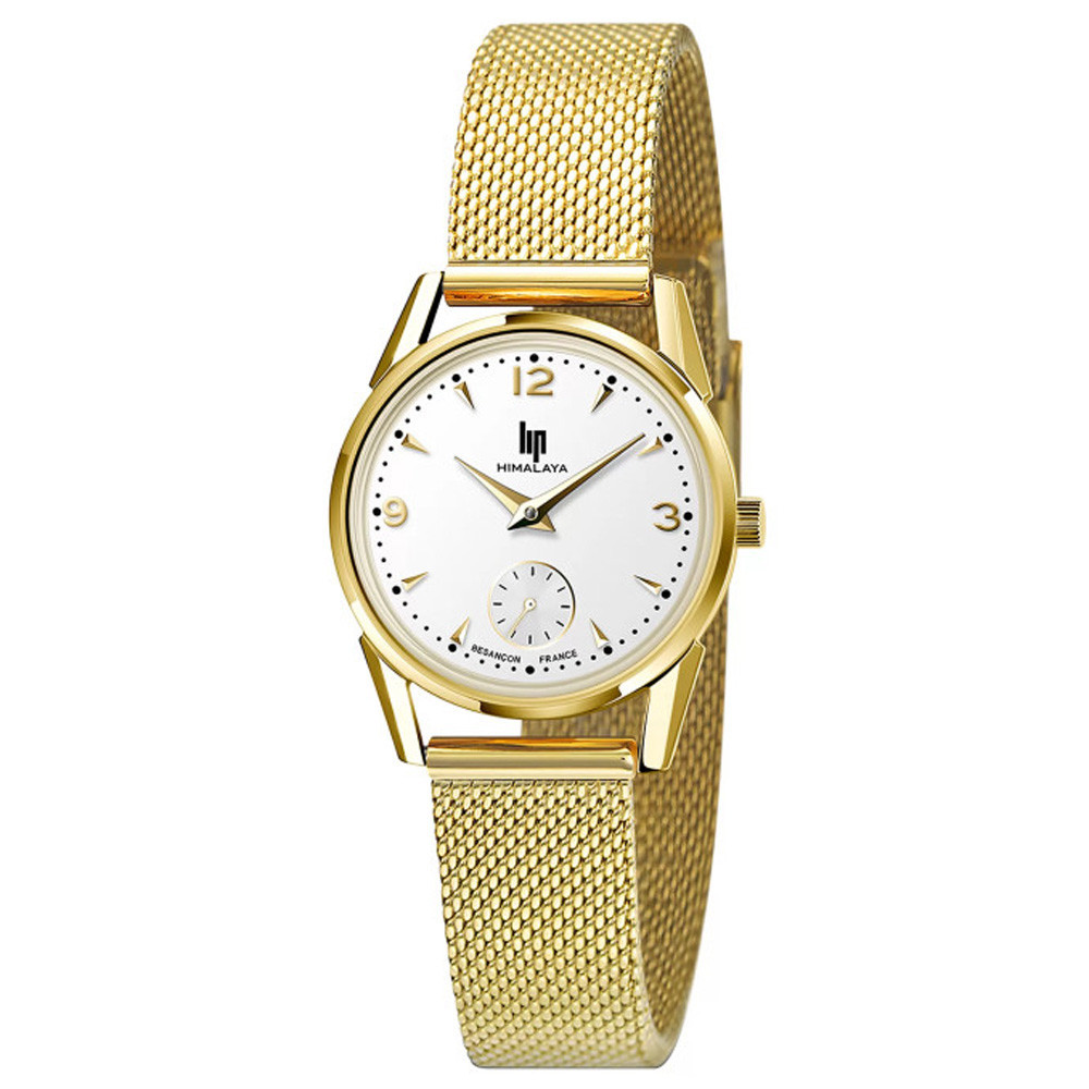 Montre Femme Lip Himalaya, 29 mm, quartz, acier PVD jaune 671609 Montre Femme Lip Himalaya, 29 mm, quartz, acier PVD jaune 671609