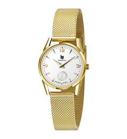 Montre Femme Lip Himalaya, 29 mm, quartz, acier PVD jaune 671609