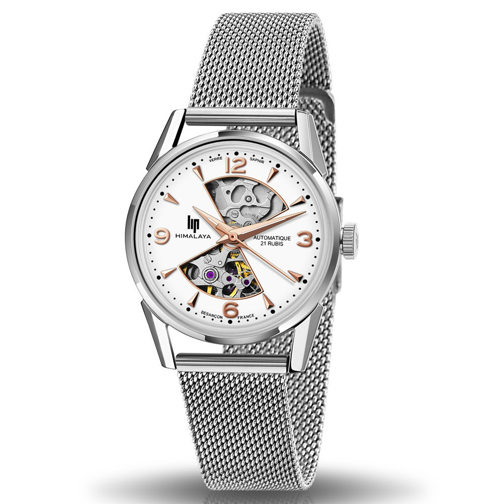 Montre Femme Lip Himalaya, Sablier, 33,5 mm, automatique, acier 671682 Montre Femme Lip Himalaya, Sablier, 33,5 mm, automatique, acier 671682