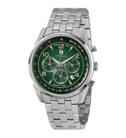 Montre Homme Lip Himalaya, 40 mm, Chronographe acier, acier 671711