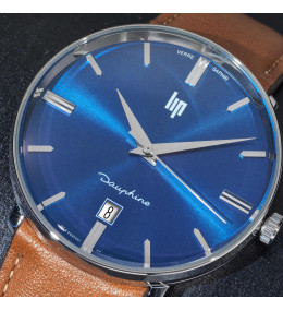 Montre Homme Lip Dauphine, 38 mm, quartz, Ref 671429