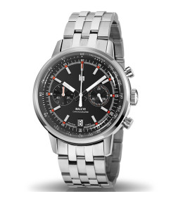 Montre Homme Lip Rallye, 41 mm, Meca-Quartz acier 671817