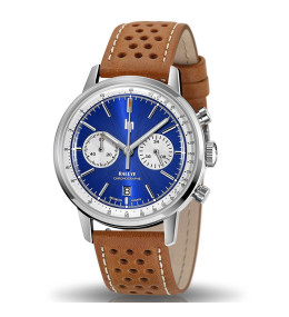 Montre Homme Lip Rallye, 41 mm, Meca-Quartz acier et cuir 671810