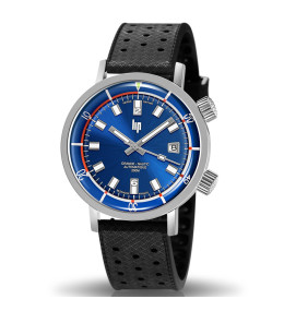 Montre Homme Lip Grande Nautic ski, 41mm, automatique, acier et caoutchouc 671521