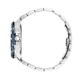 Montre Patrouille de France Athos 8 Automatique. Acier & cadran bleu