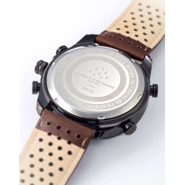 Montre Patrouille de France Athos 1 Chronographe. Acier & cuir