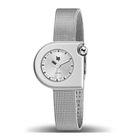 Montre Femme Lip Mach 2000 Mini Moon, 30 X 28 mm, quartz, acier 671163