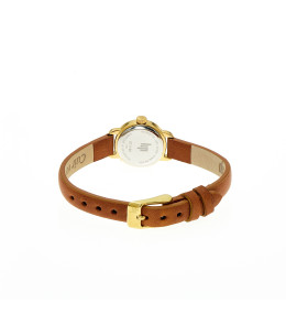 Montre Femme Lip Henriette 671196, 18 mm, acier PVD jaune & cuir
