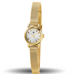 Montre Femme Lip Henriette classique, 18 mm, quartz, acier PVD jaune 671265