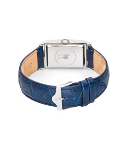 Montre Homme Lip Churchill T24 Quartz 42x24mm Acier & Cuir Bleu