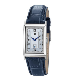 Montre Homme Lip Churchill T24, 42 X 24 mm, quartz acier et cuir 671279