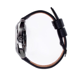 Montre Lip Général de Gaulle Squelette Homme, Automatique acier & Cuir Noir