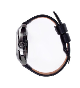 Montre Lip Général de Gaulle Squelette Homme, Automatique acier & Cuir Noir