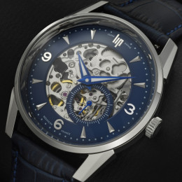 Montre Homme Lip Himalaya Squelette Cœur Battant Automatique