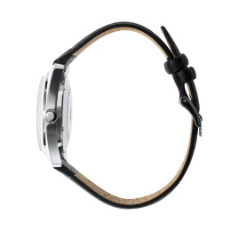 Montre Homme Lip Général de Gaulle 35 mm Quartz Acier & Cuir Noir