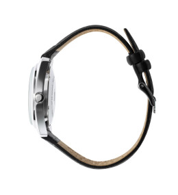 Montre Homme Lip Général de Gaulle 35 mm Quartz Acier & Cuir Noir