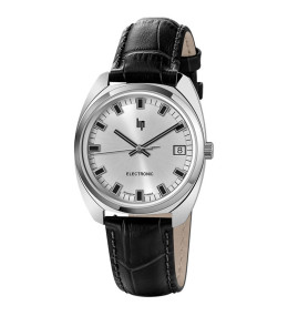 Montre Homme Lip , Général de Gaulle, 35 mm, quartz, acier et cuir 671877