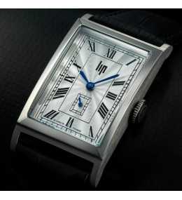 Montre Homme Lip Churchill T24 – Quartz acier & cuir noir 42x24 mm