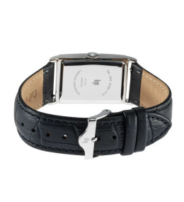 Montre Homme Lip Churchill T24 – Quartz acier & cuir noir 42x24 mm