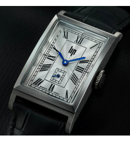Montre Lip Churchill T18 Quartz Mixte 39x21mm – Acier & Cuir Noir