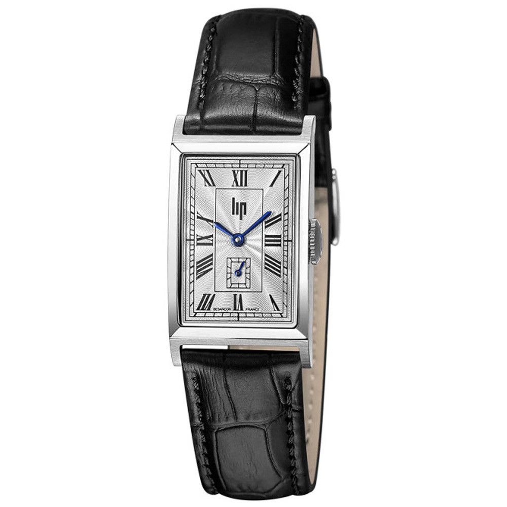 Montre Mixte Lip Churchill T18, 39 X 21 mm, quartz, acier et cuir 671929