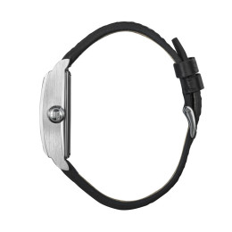 Montre Lip Churchill T26 Homme. Automatique Acier & Cuir Noir 46x26 mm