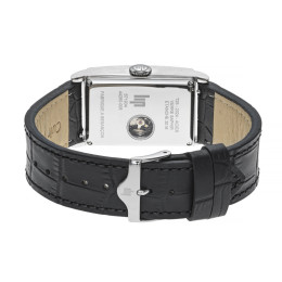 Montre Lip Churchill T26 Homme. Automatique Acier & Cuir Noir 46x26 mm