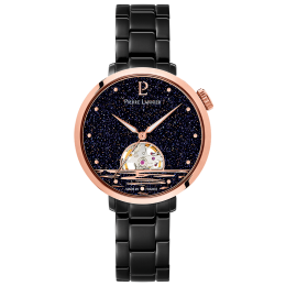 Montre Femme Pierre Lannier Australe automatique acier PVD noir, 149K739