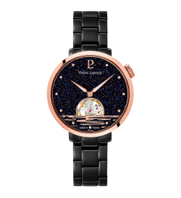 Montre Femme Pierre Lannier Australe automatique acier PVD noir, 149K739