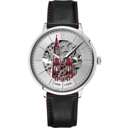 Montre Homme Pierre Lannier CATHEDRALE, acier et cuir 301F123