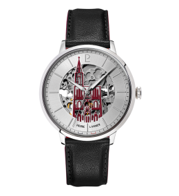 Montre Homme Pierre Lannier CATHEDRALE, acier et cuir 301F123