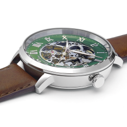 Montre Homme Pierre Lannier Automatic 323D174 – Squelette Vert & Cuir