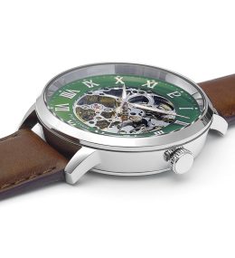 Montre Homme Pierre Lannier Automatic 323D174 – Squelette Vert & Cuir