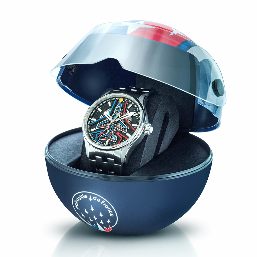 Montre Homme Patrouille De France, Coffret Athos, Automatique, acier, livré avec 2 bracelets 668908