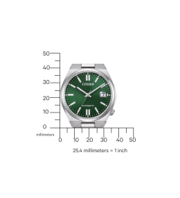 Montre Femme Citizen Automatique Verte Acier NJ0200-50X