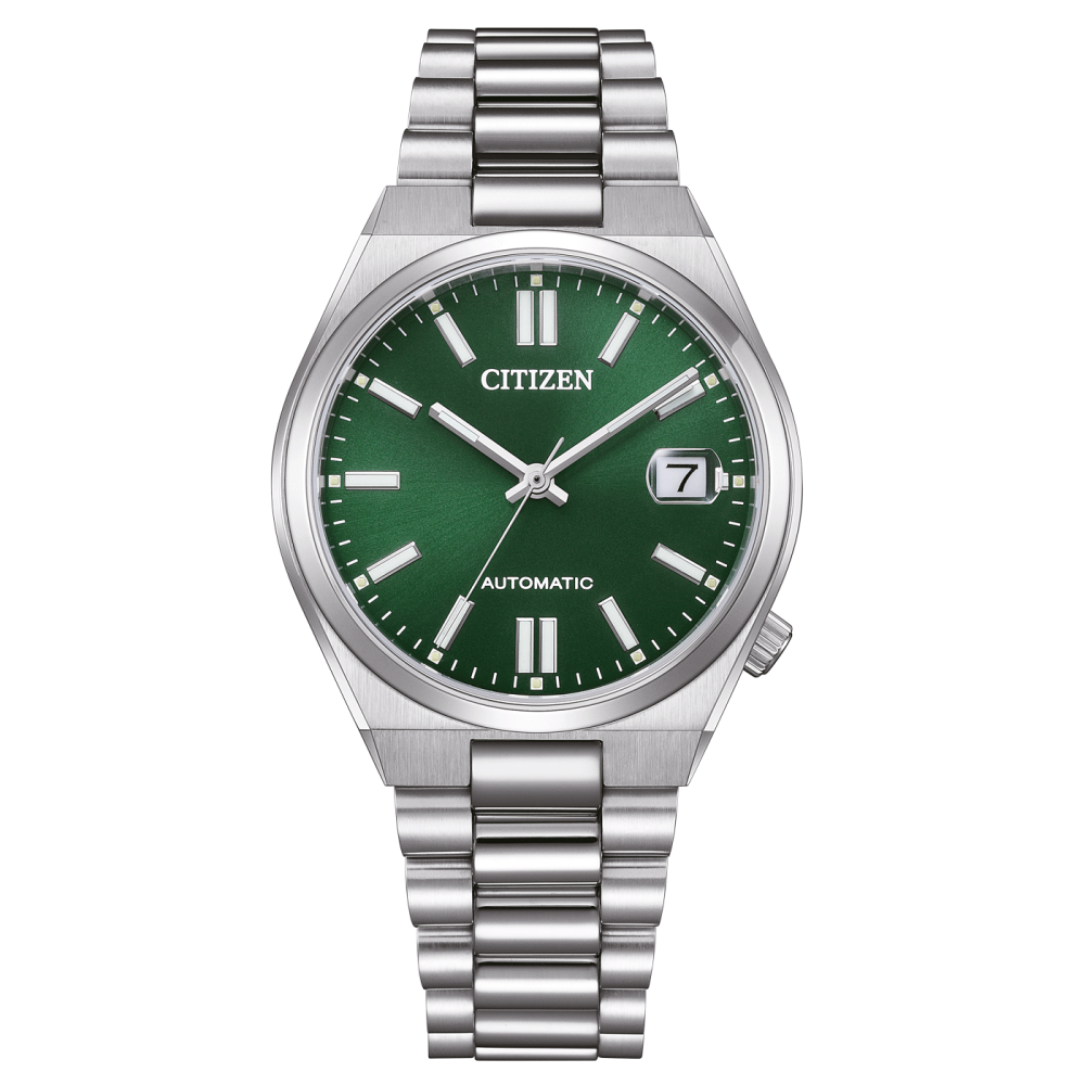 Montre Femme Citizen, Tsuyosa cadran vert et acier automatique, NJ0200-50X