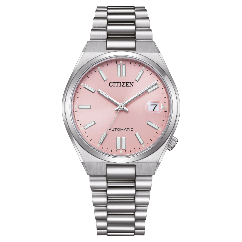 Montre Femme Citizen, Tsuyosa cadran rose et acier automatique, NJ0200-50Z
