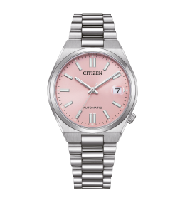 Montre Femme Citizen, Tsuyosa cadran rose et acier automatique, NJ0200-50Z