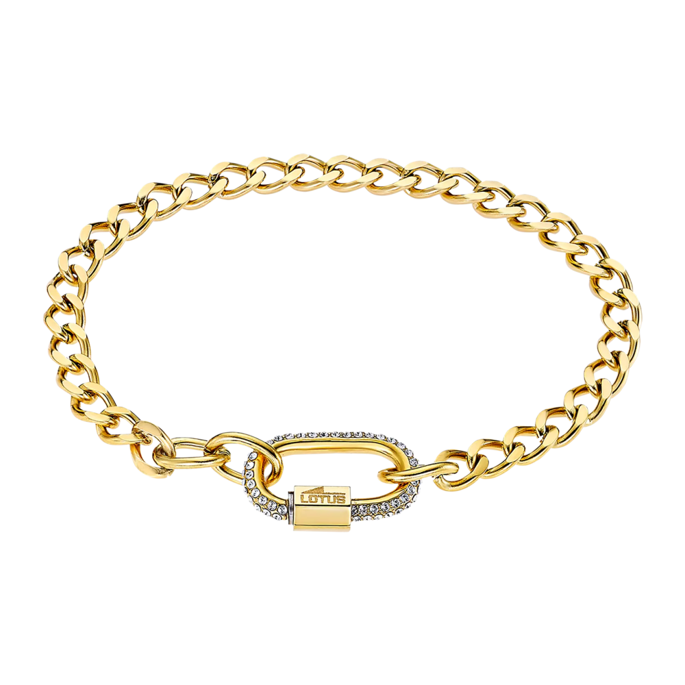 Bracelet Lotus LS2338-2/2 – Acier doré et cristaux
