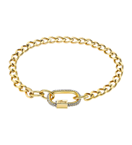 Bracelet Lotus LS2338-2/2 – Acier doré et cristaux