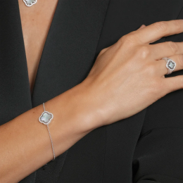 Bracelet réversible Charles Garnier en argent 925/1000 Nacre et onyx