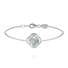 Bracelet réversible Charles Garnier en argent 925/1000 Nacre et onyx