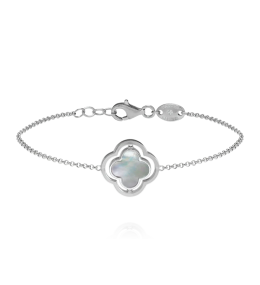 Bracelet réversible Charles Garnier en argent 925/1000 Nacre et onyx