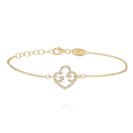 Bracelet femme, argent 925/1000 doré or jaune , Charles Garnier Paris 1901, PASSION, AGF170290B