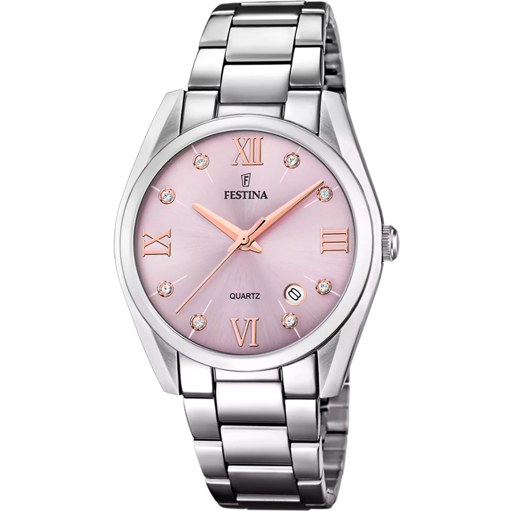 Montre femme Festina BOYFRIEND 16790/D en acier cadran rose