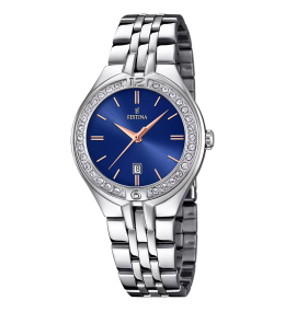 Montre Festina Mademoiselle 16867/5 Femme acier cadran bleu