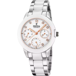 Montre Festina 20497/1 Femme céramique blanche