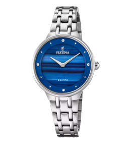 Montre Festina mademoiselle 20600/A Femme acier cadran bleu