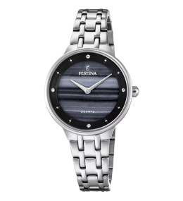 Montre Festina mademoiselle 20600/C Femme acier cadran noir